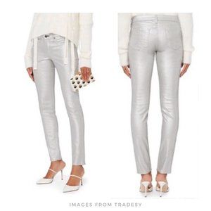 rag & bone ▪ Skinny Metallic Silver Jeans
